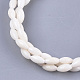 Bracelets multicouches en corail synthétique BJEW-S134-109A-2
