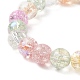 Bracelet extensible à perles rondes bling galss BJEW-JB09242-5