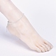 Placchi perle di vetro cavigliere AJEW-AN00279-6