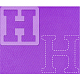 アクリルイヤリング手仕事テンプレート  カードレザーカッティングステンシル  正方形  文字模様  文字.h  15.2x15.2x0.4cm TOOL-WH0156-003-2