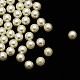 Sin agujero abs imitación de perlas de plástico redondo perlas MACR-F033-7mm-22-1