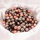 Faceted Round Shell Pearl Bead Strands BSHE-L012-8mm-L-4