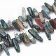 Chapelets de perles en agate indienne naturelle G-S338-12-1