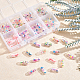 OLYCRAFT 8 Colors Openable Transparent Plastic Capsule Container KY-OC0001-05-4