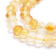 Naturelles quartz jaune brins de perles G-E569-I11-3