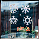 GORGECRAFT 22pcs Snowflake Window Clings Flower Rainbow Window Glass Alert Stickers for Birds Strike Star Christmas Decals Non Adhesive Prismatic Vinyl Film for Sliding Doors Windows Glass DIY-WH0256-094-6