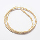 Natural Fossil Beads Strands X-G-K209-05D-4mm-2