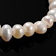 Natural Pearl Round Bead Strands PEAR-E004-45-1