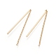Brass Stud Earrings Finding KK-G436-12G-1