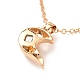 Наборы ожерелий с подвесками в форме сердца из сплава NJEW-B081-05-9