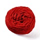 柔らかいかぎ針編みの糸  スカーフ用の太い編み糸  バッグ  クッション作り  レッド  7~8mm  65.62ヤード（60m）/ロール OCOR-G009-03T-1