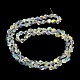 AB Color Plated Electroplate Transparent Glass Beads Strands EGLA-G037-04A-AB01-3