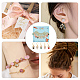 10Pcs 5 Colors Alloy Enamel Owl Charm Locking Stitch Markers HJEW-PH01642-6