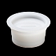 Taza de vela redonda a rayas diy con moldes de silicona con tapa DIY-G094-06A-7