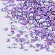 装飾アクセサリー  ポリ塩化ビニールのプラスチック製のスパンコール/スパンコールビーズ  ABカラーメッキ  ダイヤモンド形状  青紫色  3x3x0.7mm  約3500個/10g X-PVC-T021-05A-2