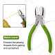 BENECREAT Double Nylon Jaw Pliers Flat Nose Pliers with Adhesive Jaws for DIY Jewelry Making Hobby Projects TOOL-WH0122-26A-7