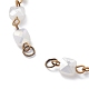Fabrication de bracelets à maillons en perles de verre à facettes carrées AJEW-JB01150-50-2