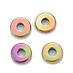 Perlas espaciadoras de acero inoxidable con revestimiento de iones (ip) color arcoíris 304 STAS-F136-02M-1