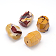 Faceted Barrel Natural Mookaite Beads G-F216-08-1