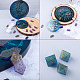 Stampi in silicone per tappetino da divinazione con pietre runiche DIY-TA0008-78-9