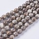 Chapelets de perles maifanite/maifan naturel pierre  X-G-I187-8mm-01-1