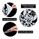 GORGECRAFT Large Cat Flowers Stencils 12x12 Inch Reusable Craft Floral Moon Stencil Template Signs Home Wall Decor for Painting on Wood Wall Scrapbook Card Floor Canvas and Tile Drawing DIY-WH0244-069-3