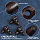 UNICRAFTALE 50pcs 30mm Rice Wooden Toggles Buttons Black Olive Shape 2 Holes Wooden Buttons for Sewing Crafts Crochet Manual Button Painting Handmade Ornament for DIY Knit Crochet Jacket BUTT-WH0020-14-7