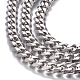 304 Stainless Steel Cuban Link Chains CHS-P007-04P-01-2