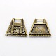 Filigree Trapezoid Plating Zinc Alloy Chandelier Components PALLOY-N0099-08-2