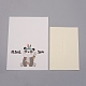 Dankeskarten-Sets mit Umschlag und Panda-Muster DIY-WH0161-22D-1