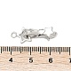 Замки из латуни с микропейвом и прозрачным фианитом KK-U059-01P-3