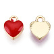 Light Gold Plated Alloy Charms ENAM-T009-01A-02-1