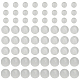 Chgcraft 207 Stück 3 Größen natürliche Selenitperlen Stränge perlweiße Selenitperlen natürliche runde Selenitsteinperlen für die Herstellung von Halsketten G-CA0001-59-1