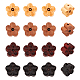 Chgcraft 16 шт. 4 цвета натуральный орех пекан выгравированные деревянные бусины WOOD-CA0001-58-1