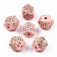 Painted Natural Wood Beads WOOD-T021-51C-11-1