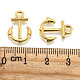 Anchor Brass Pendants ZIRC-F022-64G-3