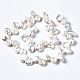 Fili di perle di perle d'acqua dolce coltivate naturali PEAR-N019-01A-3