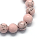Chapelets de perles en turquoise synthétique teintée TURQ-R032-6mm-XSS07-2