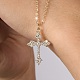 Halskette mit Kreuzanhänger aus kubischem Zirkonia ZV5438-1-3