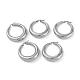 Ring 304 Stainless Steel Hoop Earrings EJEW-O032-02P-2
