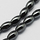 Non-magnetic Synthetic Hematite Beads Strands G-Q896-9x6mm-2