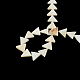 Треугольник натуральные морские ракушки бисер пряди X-SSHEL-F290-11-2