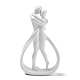 Statuina di coppia in resina di san valentino AJEW-E057-02A-1