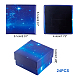 SUPERFINDINGS 24Pcs Square Starry Sky Blue Cardboard Paper Jewelry Box Gift Case with Sponge Pad Inside for Small Necklace Ring Earring Anniversaries Weddings Birthdays CBOX-BC0001-40A-2