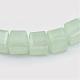 Imitation Jade Glass Bead Strands GLAA-R167-3x3-03F-2