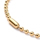 304 Stainless Steel Ball Chain Necklaces NJEW-I245-04B-G-4