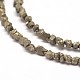 Natural Pyrite Nuggets Beads Strands G-I125-84-3