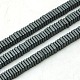 Non magnetici perle ematite sintetico fili G-K003-3mm-07F-1