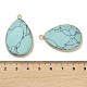 Dyed Synthetic Turquoise Pendants G-G054-01G-3