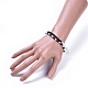 Electroplate Glass Beads Stretch Bracelet Sets BJEW-JB04388-02-4